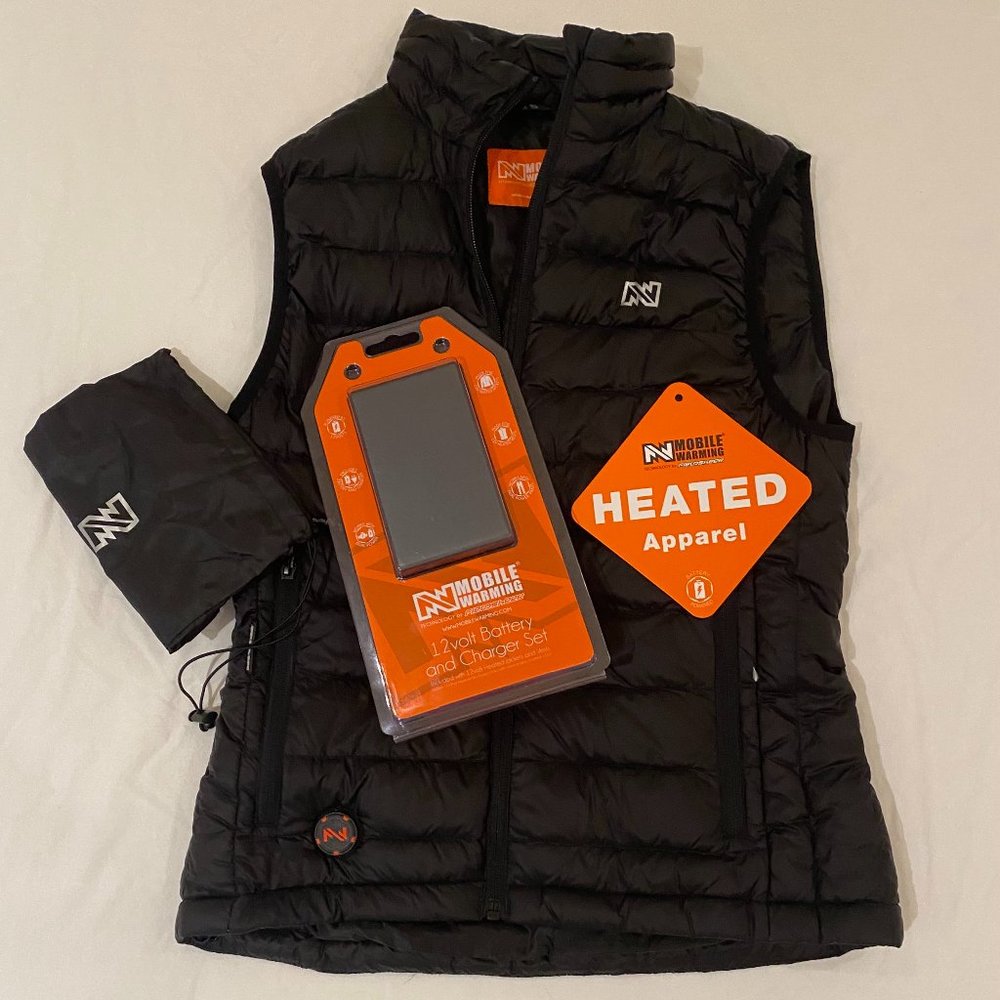 Mobile Warming Women's Summit Duck Down Heated Vest Size XS